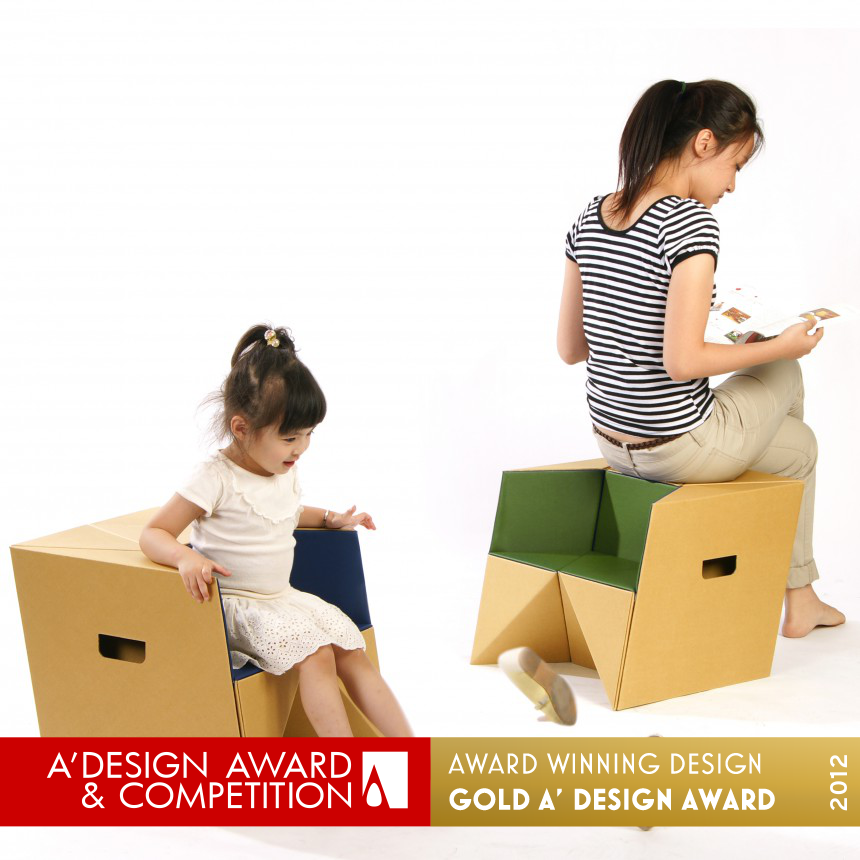 S-Cube Stool, child chair, and step