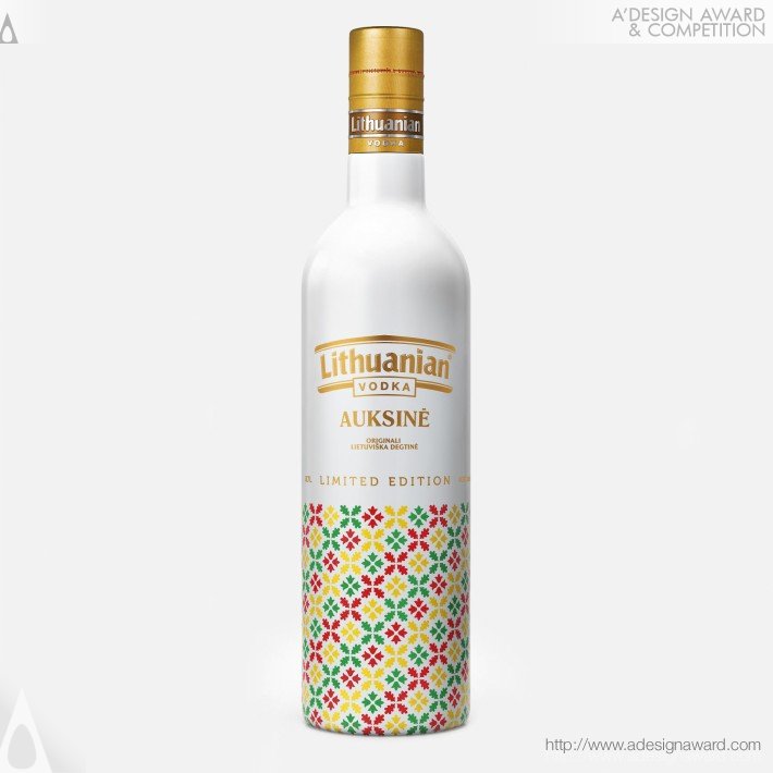 Edvardas Kavarskas - Lithuanian Vodka Gold Limited Edition Vodka Bottle