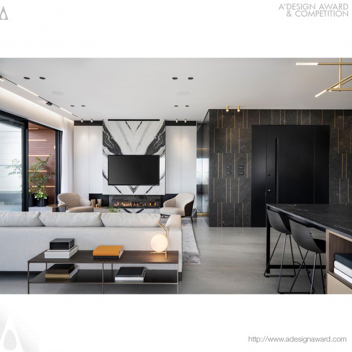 Ysm House Parallel Lines Luxury Penthouse by Moran Gozali