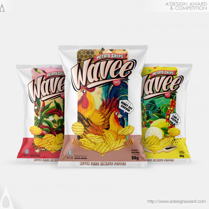 Wavee Packaging Identity by Shawn Goh Chin Siang