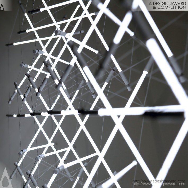 Tensegrity Space Frame (Lighting Structure Design)