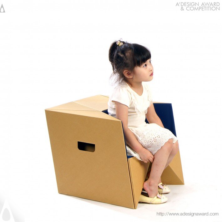 Stool, Child Chair, and Step by Daisuke Nagatomo and Minnie Jan