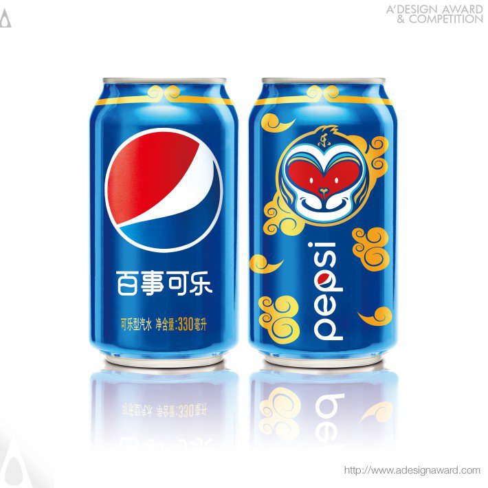 Pepsi Year of The Monkey Ltd Edition Can Aluminum Can by PepsiCo Design and Innovation