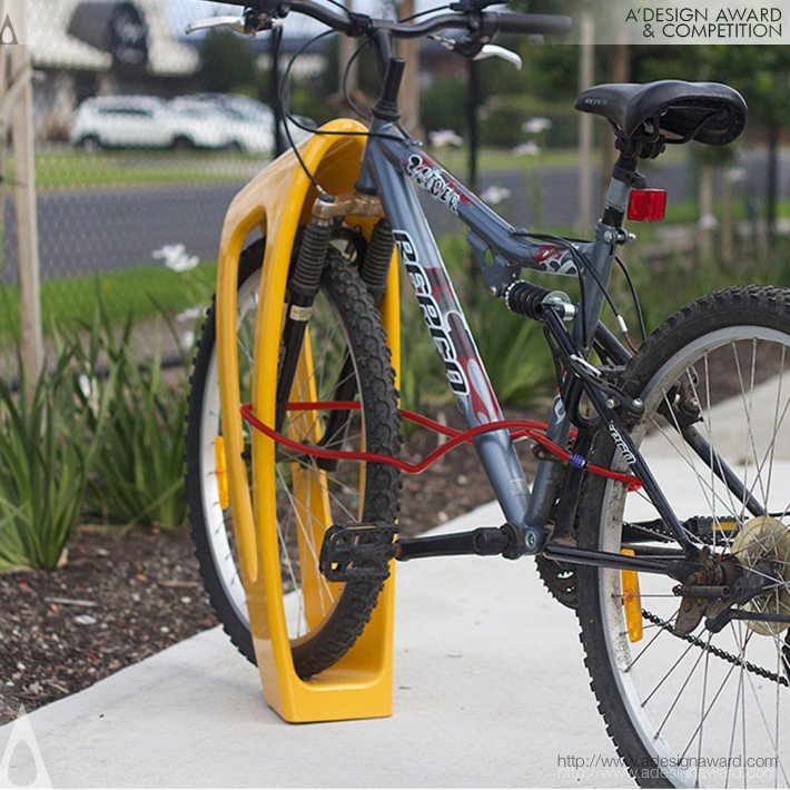 Multifunctional Bike Storage Bollard by Barrier Group