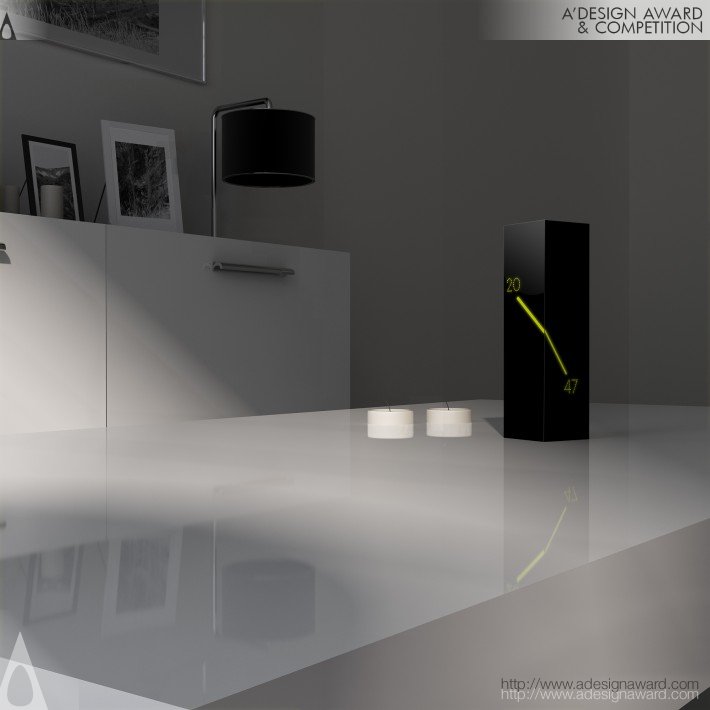 Monolith table clock                 Tasarımcılar : Emre Bakır ve Mustafa Karakuş ( Negrocobre Design Studio )