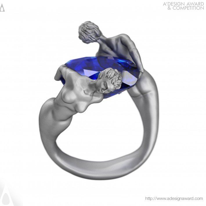 Twin Angels Jewelry Ring by Seyed Mohammad Mortazavi