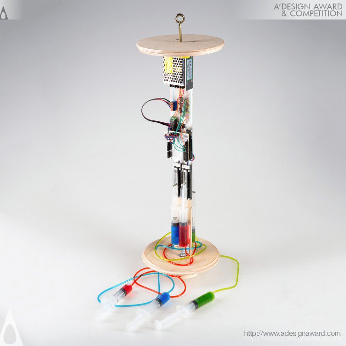 Colour Injector (Interactive Multicoloured Lamp Design)