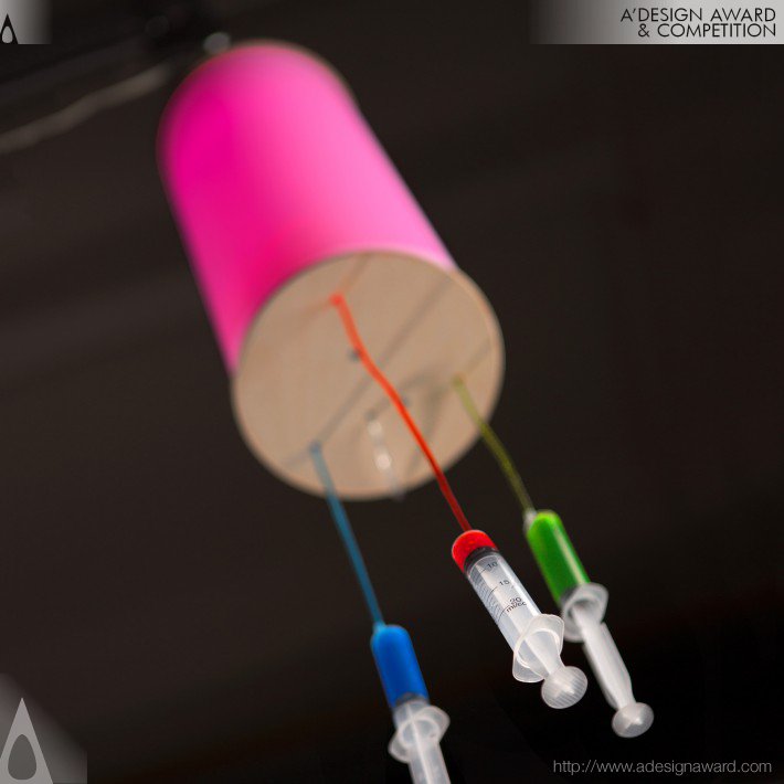 Colour Injector (Interactive Multicoloured Lamp Design)