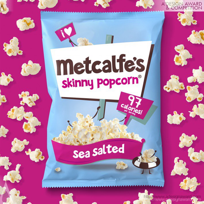 Metcalfe's Skinny Popcorn (Food Packaging Design)