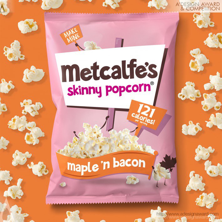 Metcalfe's Skinny Popcorn (Food Packaging Design)