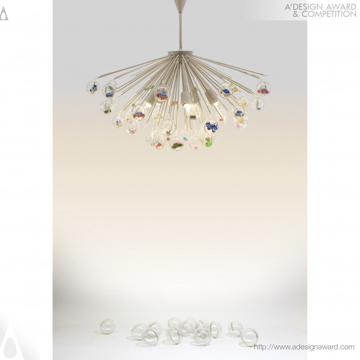 Capsule Lamp (A Pendant Lamp With Hanging Capsules Design)