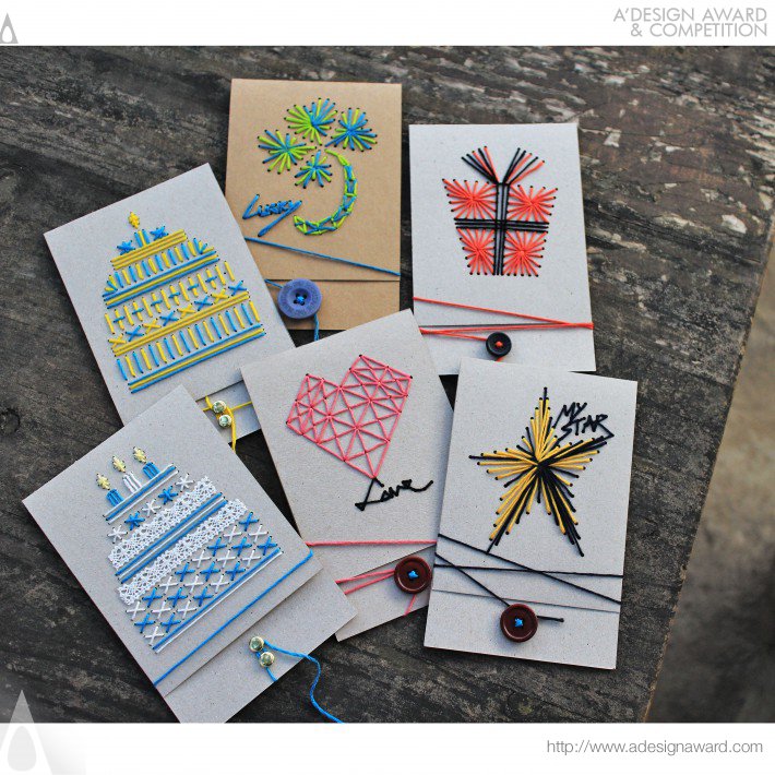 Stitching Gifts Diy Card by Chang Hung Yu