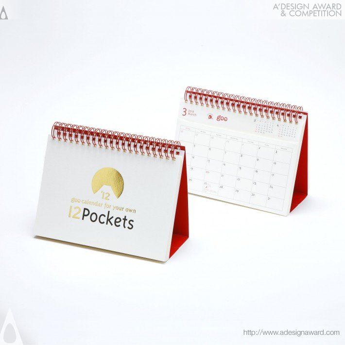 Goo Calendar For Your Own &quot;12 Pockets&quot by Katsumi Tamura