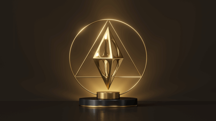 Gold Design Award Trophy