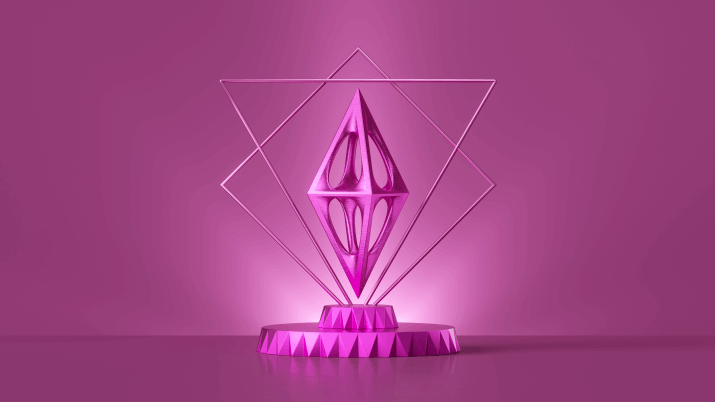 Pink Design Award Trophy