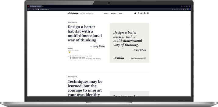 Design Adage website